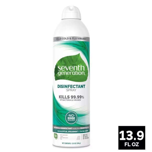 💚Seventh Generation Disinfectant Spray Eucalyptus & Spearmint - 13.9oz - Picture 8 of 8